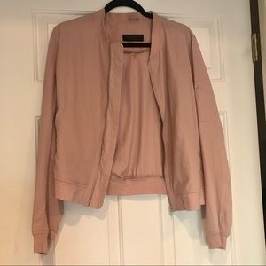 Light Pink Bomber Jacket
